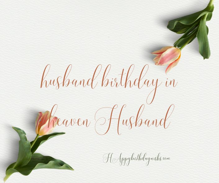 Happy birthday for husband in heaven