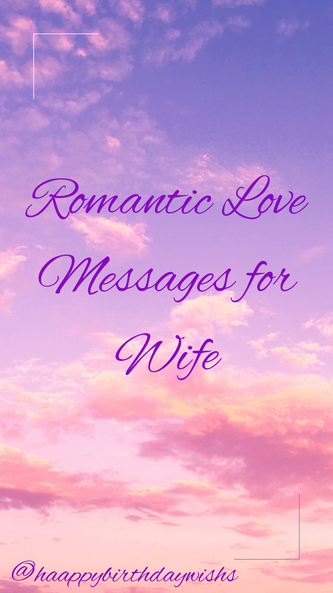 Romantic Love Messages for Wife