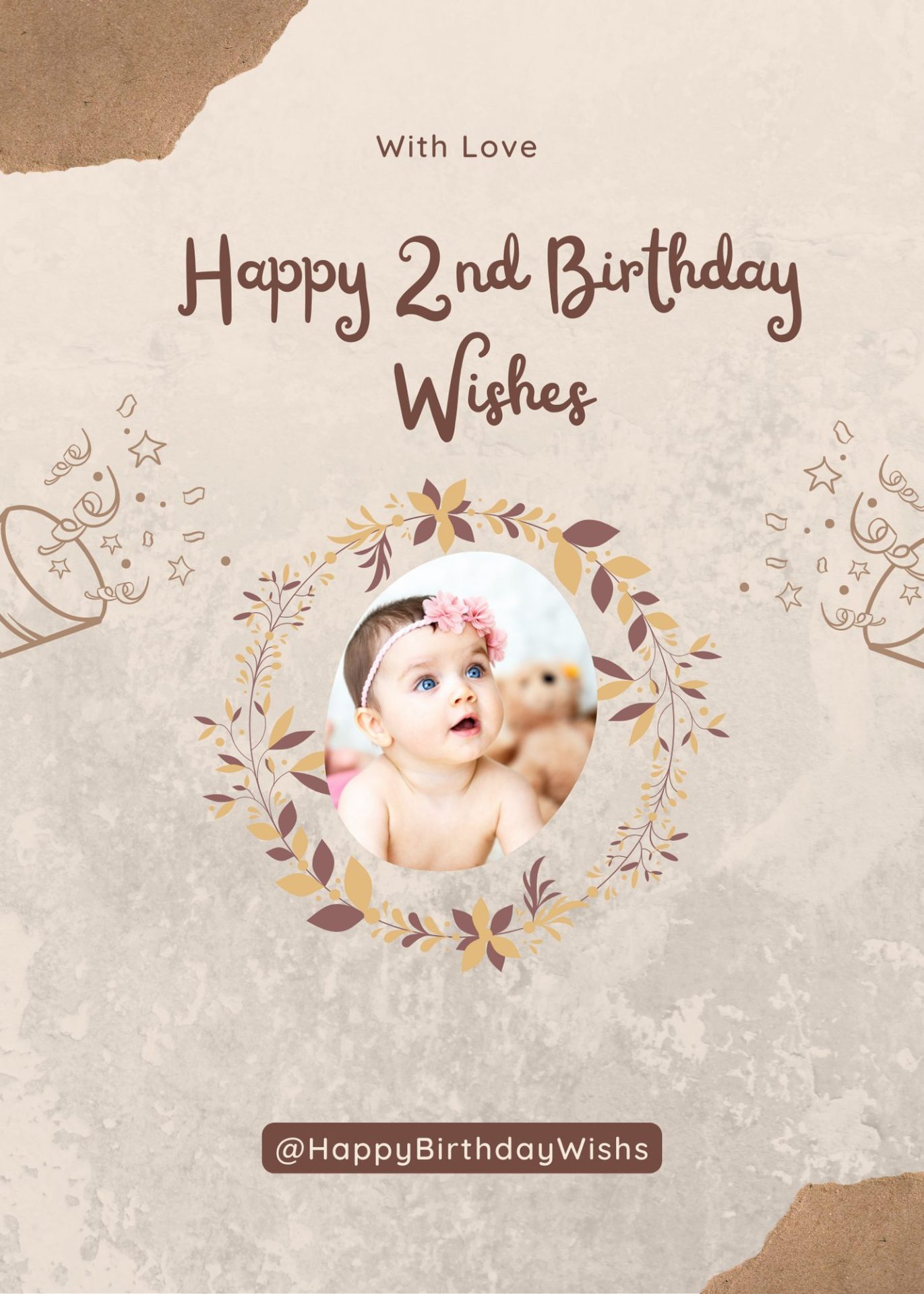Happy 2nd Birthday Wishes For Baby Girl & Boy