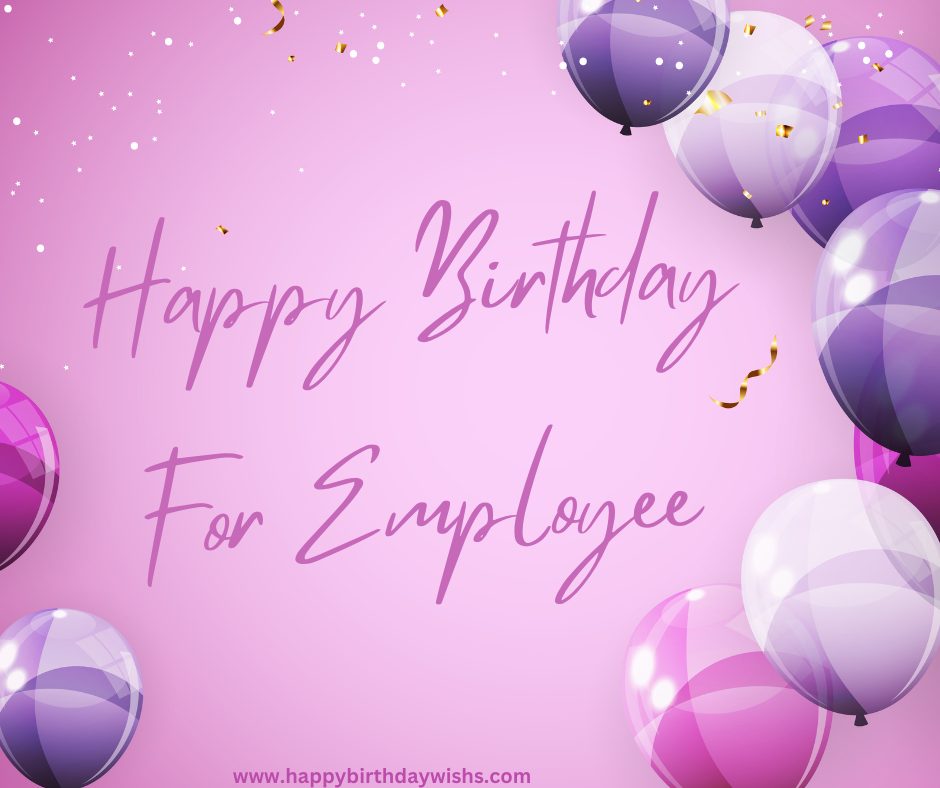 happy birthday for employee