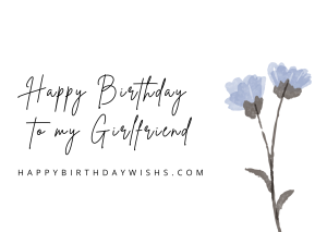2 line birthday wishes for girlfriend
