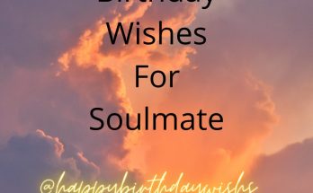 Soulmate Romantic Birthday Wishes For Husband