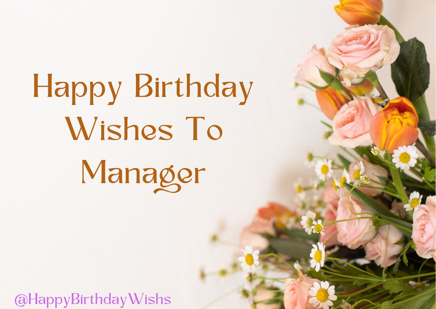 Happy Birthday Wishes To Manager