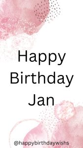 Happy Birthday Janu
